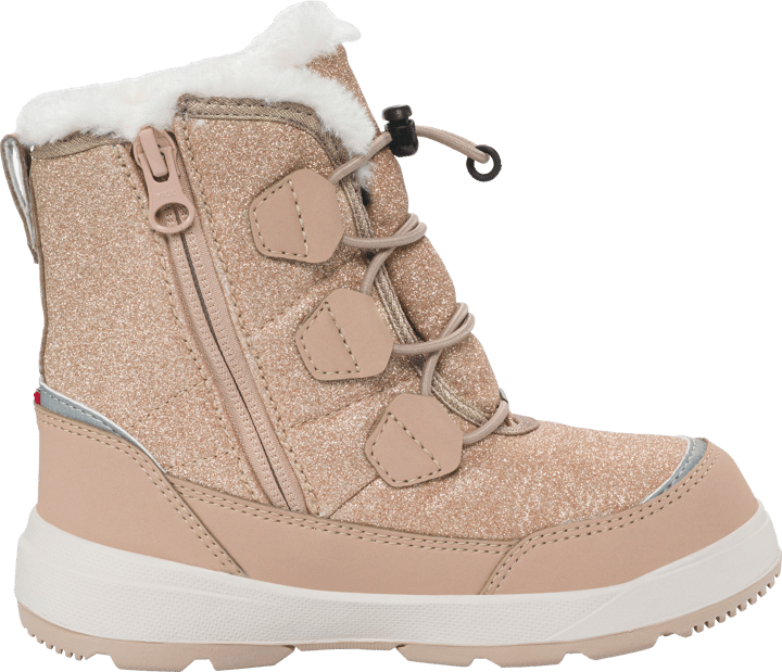 Viking Footwear Kid´s Toasty Glitter Warm GORE-TEX Zip Beige Viking Footwear