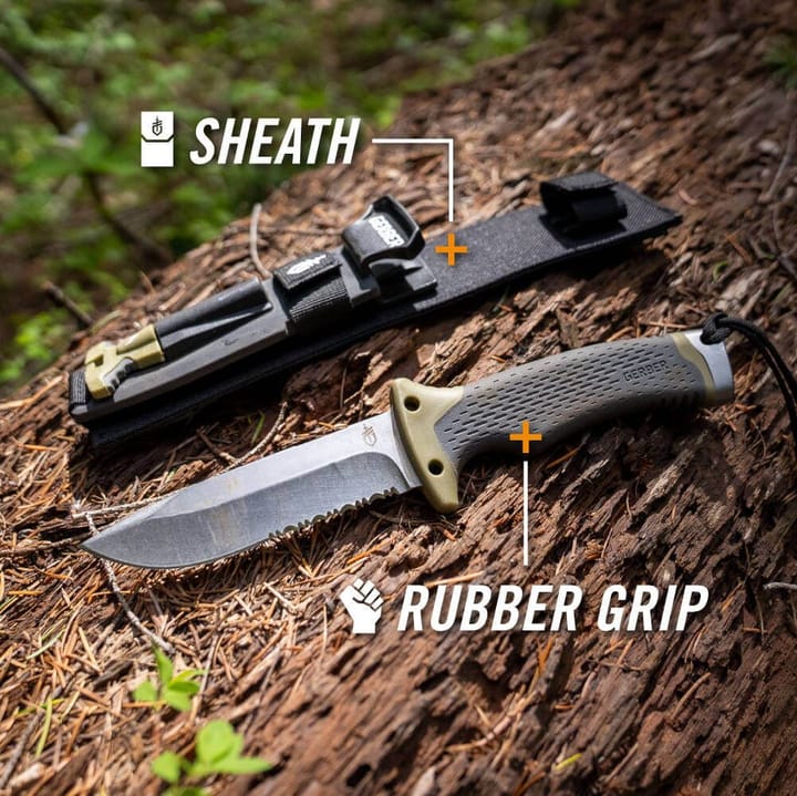 Gerber Ultimate Survival Knife Grey/Green Gerber Gerber Ultimate Survival Knife Grey/Green Gerber