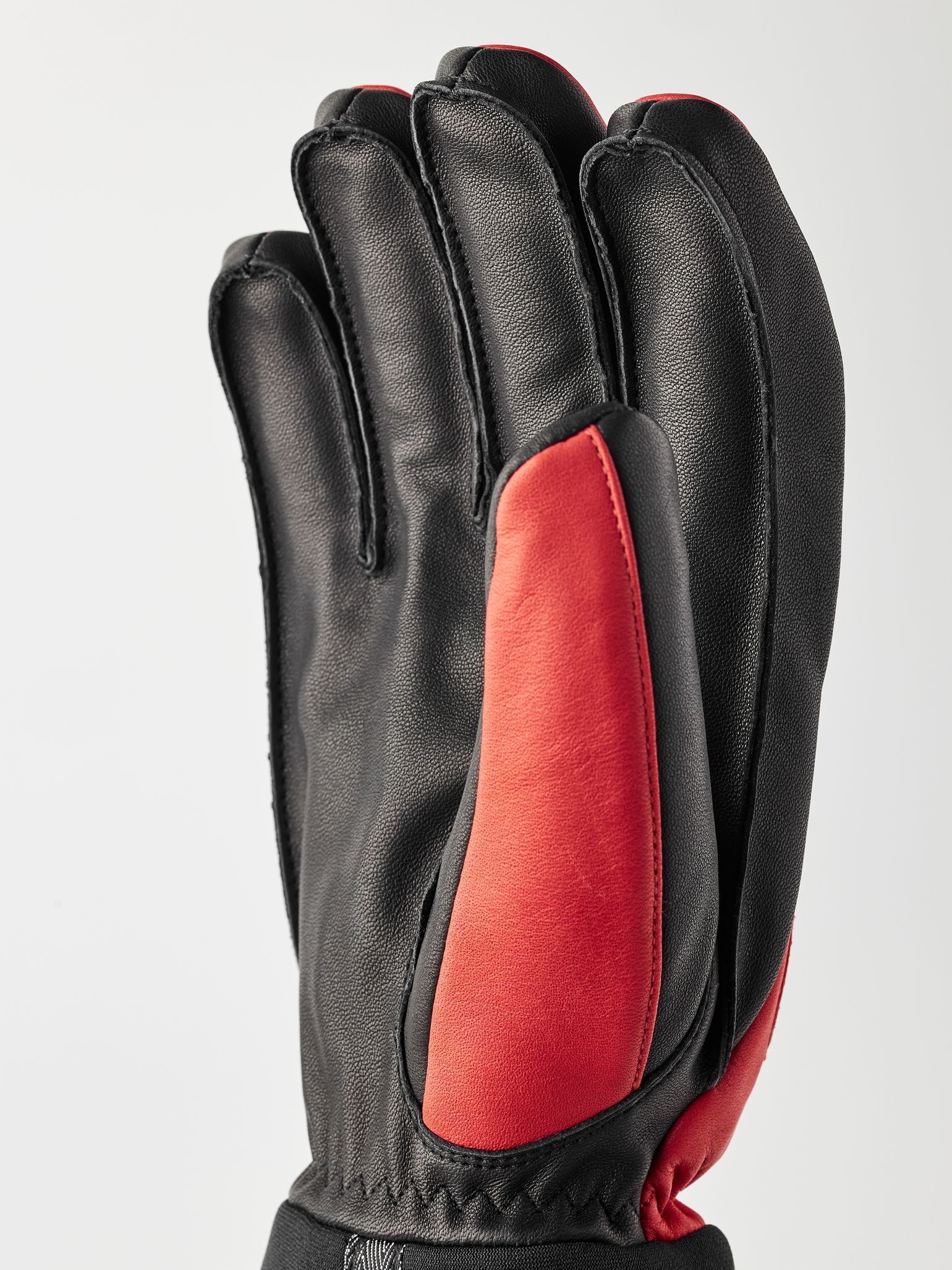 Hestra Army Leather Wool Terry 5-Finger Flame Red