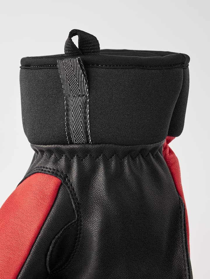 Hestra Army Leather Wool Terry 5-Finger Flame Red Hestra