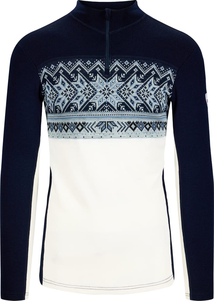 Dale of Norway Men's Vail Baselayer Half Zip Offwhite Navy Dale of Norway