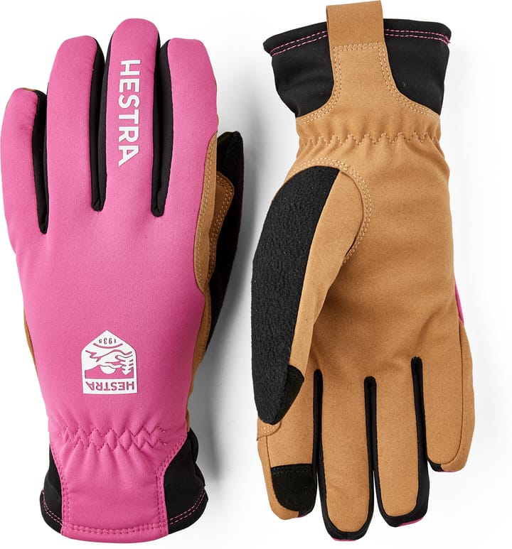 Hestra Women´S Xc Primaloft - 5 Finger Cerise/Tan Hestra