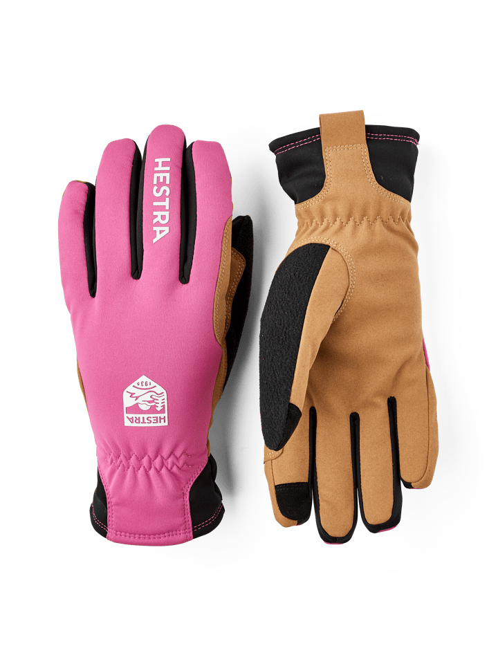 Hestra Women´S Xc Primaloft - 5 Finger Cerise/tan Hestra