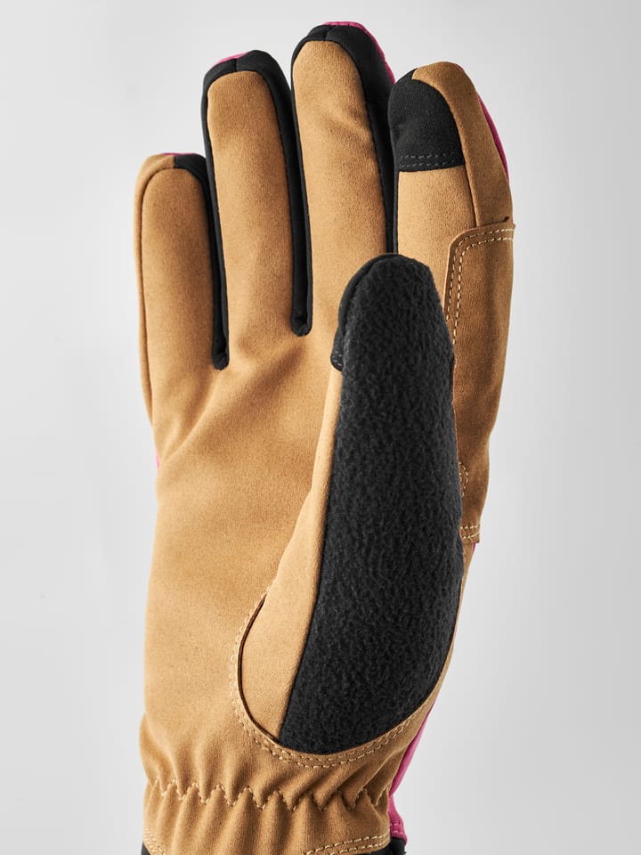 Hestra Women´S Xc Primaloft - 5 Finger Cerise/tan Hestra