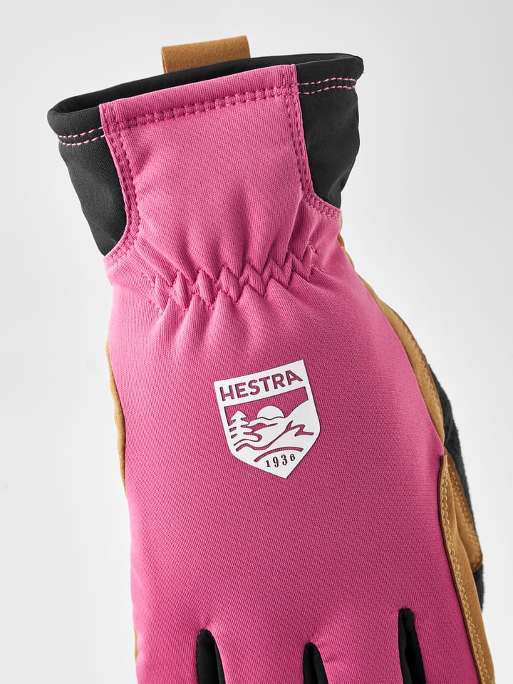 Hestra Women´S Xc Primaloft - 5 Finger Cerise/tan Hestra