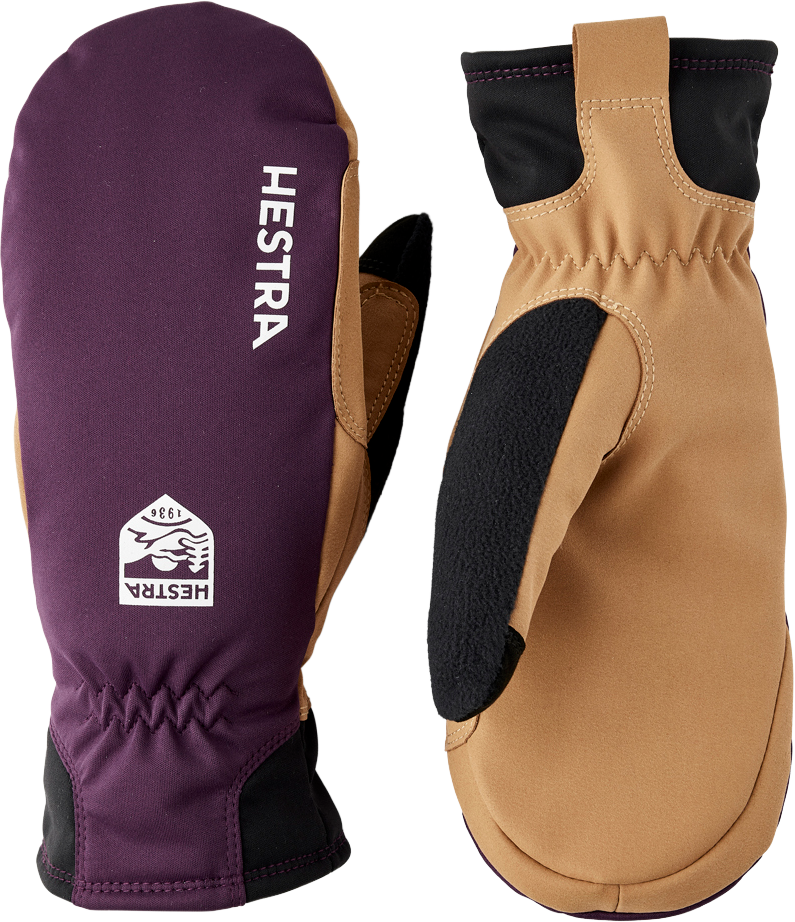 Hestra Women's XC Primaloft Mitt Plum/tan