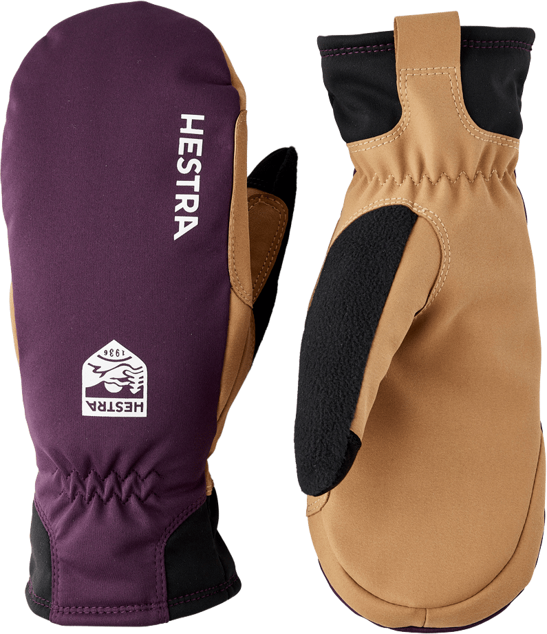 Hestra Women's XC Primaloft Mitt Plum/tan