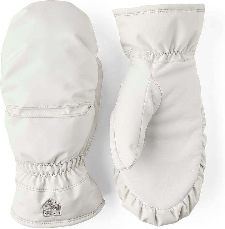 Hestra Women's Primaloft Leather Mitt Ivory Hestra