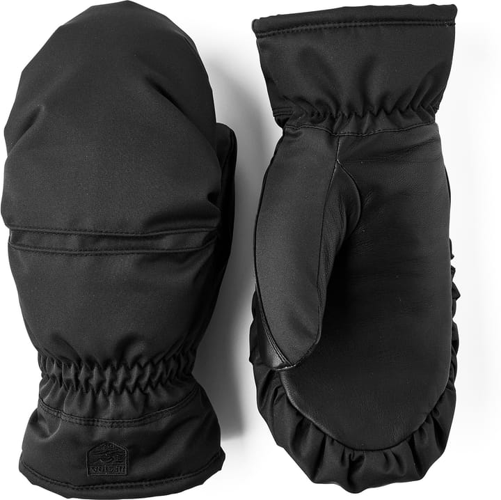 Hestra Women's Primaloft Leather Mitt Black Hestra