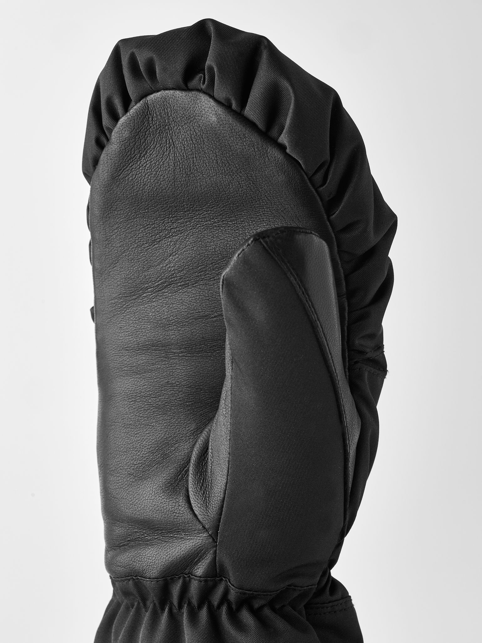 Hestra Women's Primaloft Leather Mitt Black
