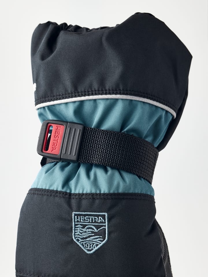 Hestra Kids' CZone Mitt Black/Petrol Hestra Hestra Kids' CZone Mitt Black/Petrol Hestra