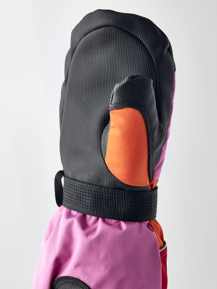 Hestra Kids' CZone Mitt Cerise/Light Orange Hestra