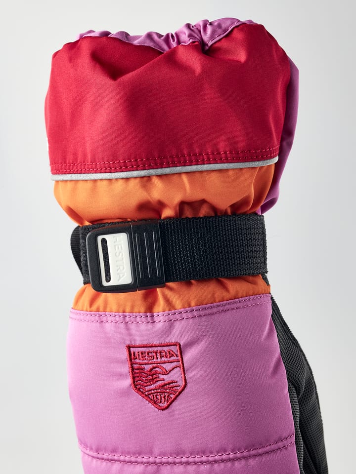 Hestra Kids' CZone Mitt Cerise/Light Orange Hestra