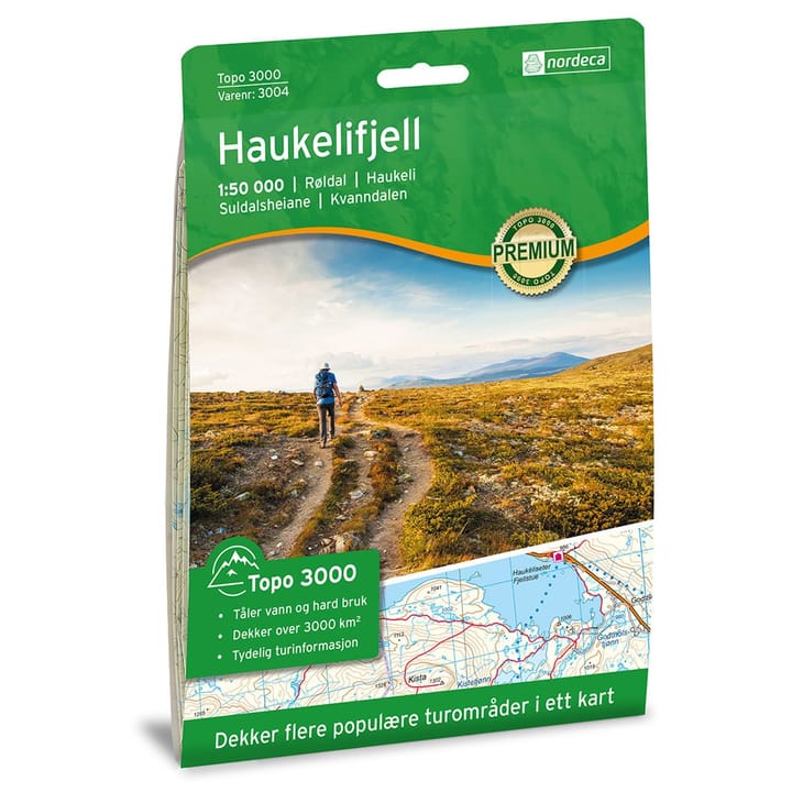 Nordeca Haukelifjell 1:50 000 Topo 3000 Ugland IT