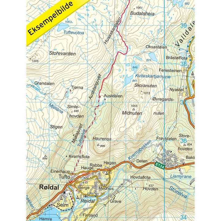 Nordeca Haukelifjell 1:50 000 Topo 3000 Ugland IT