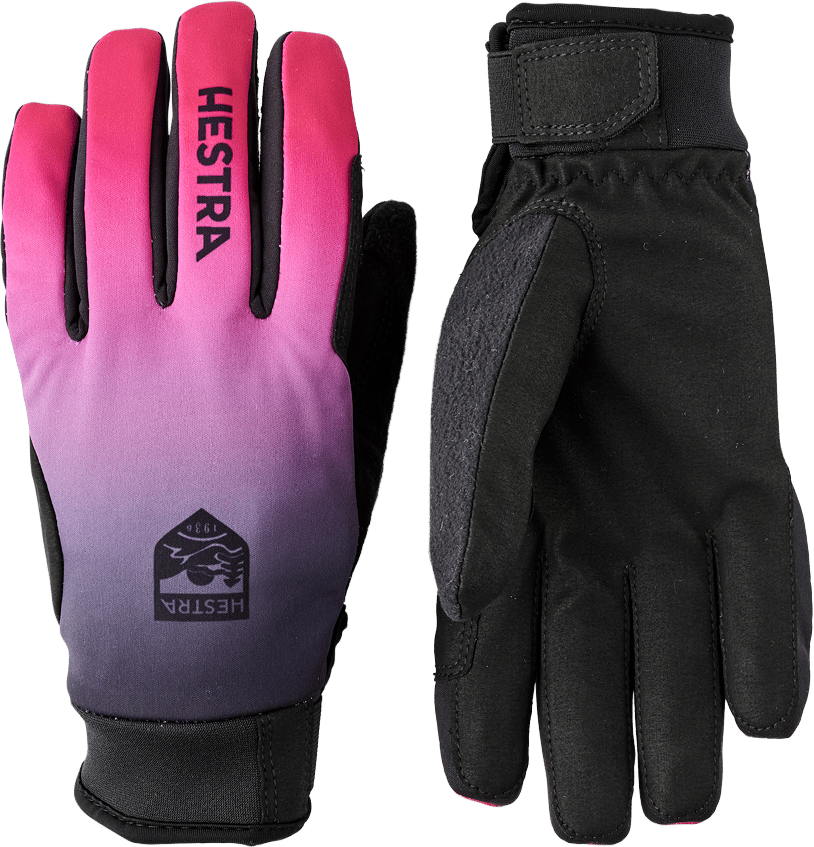 Hestra Xc Pace - 5 Finger Fuchsia Print