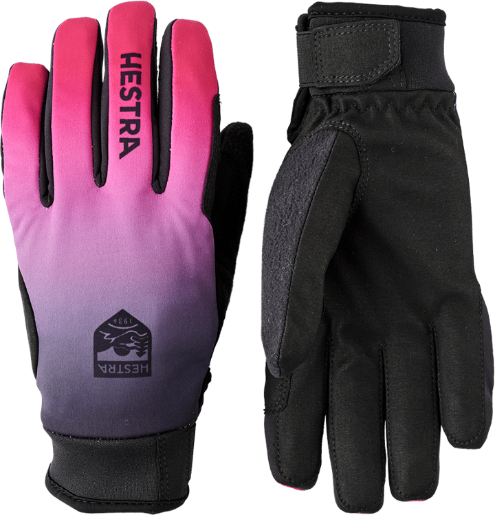 Hestra Xc Pace - 5 Finger Fuchsia Print Hestra
