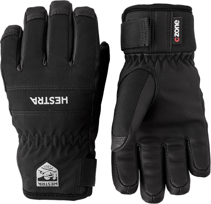 Hestra Ferox Czone Jr - 5 Finger Black Hestra