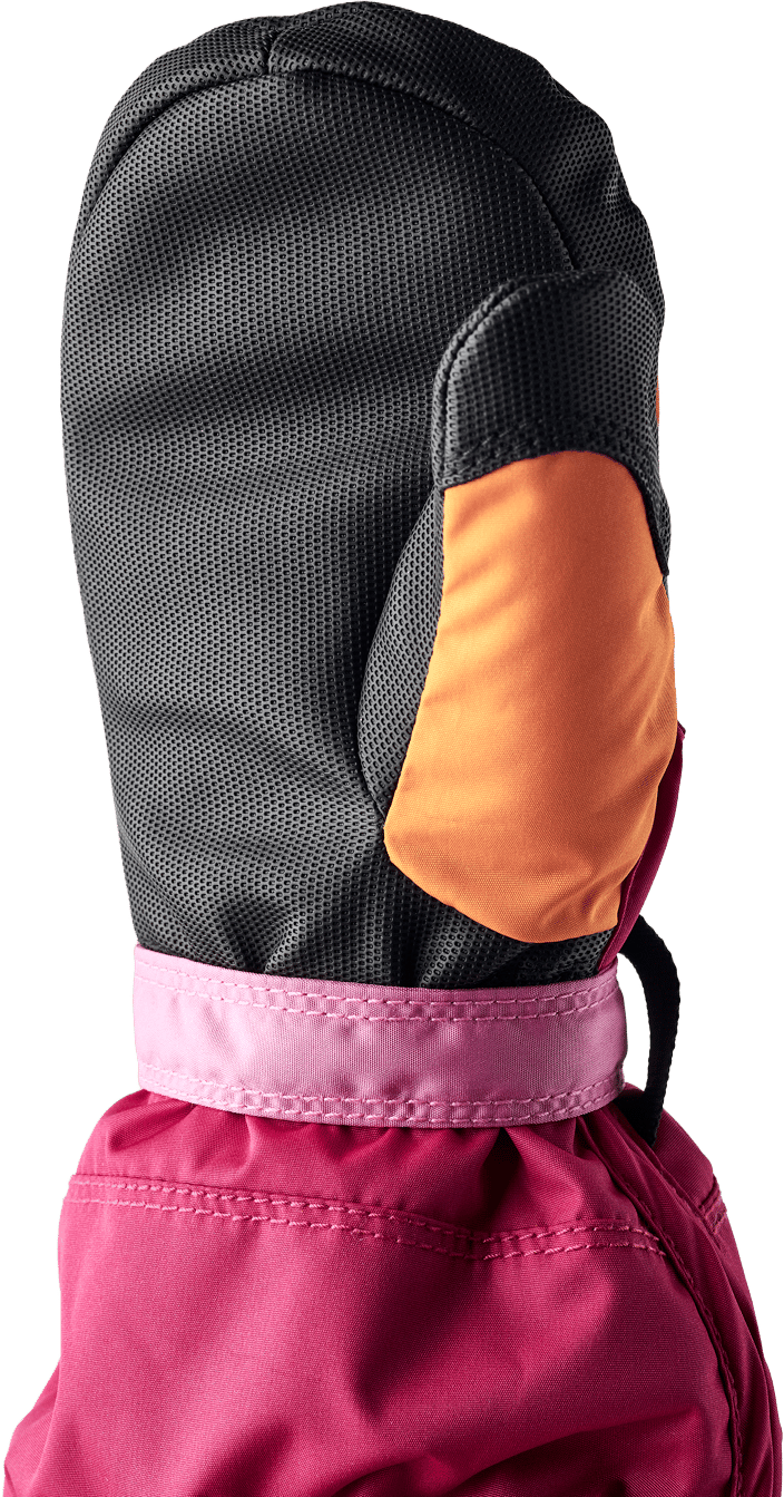 Hestra Baby´s Baby Zip - Mitt Orange/orchid Hestra