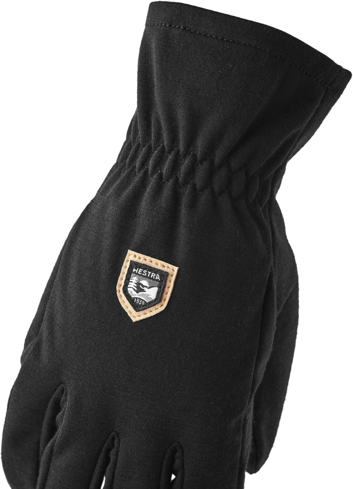 Hestra Windwool Merino Liner - 5 Finger Black Hestra