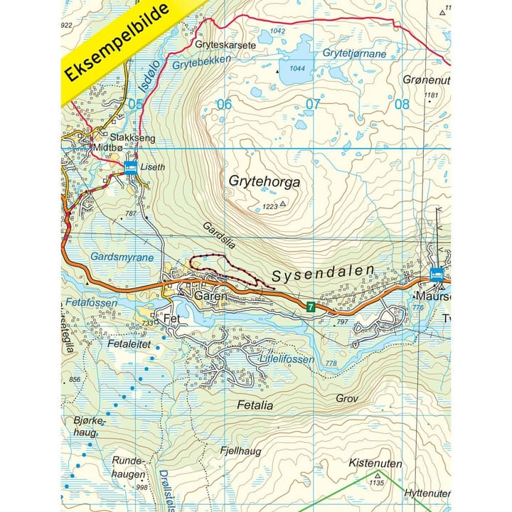 Nordeca Hardangervidda 1:50 000 Topo 3000 Ugland IT