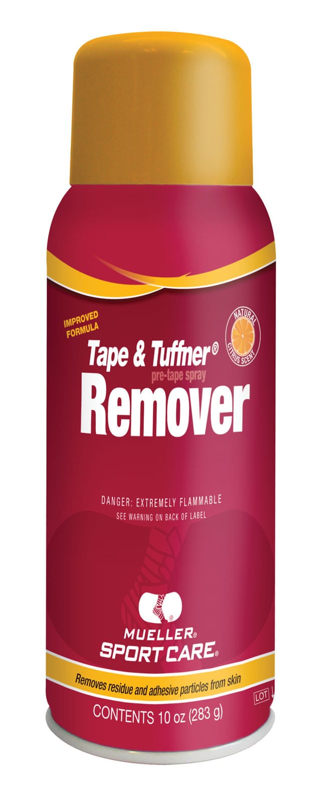 Mueller Tape & Tuffner Remover Spray 10 Oz Red Mueller
