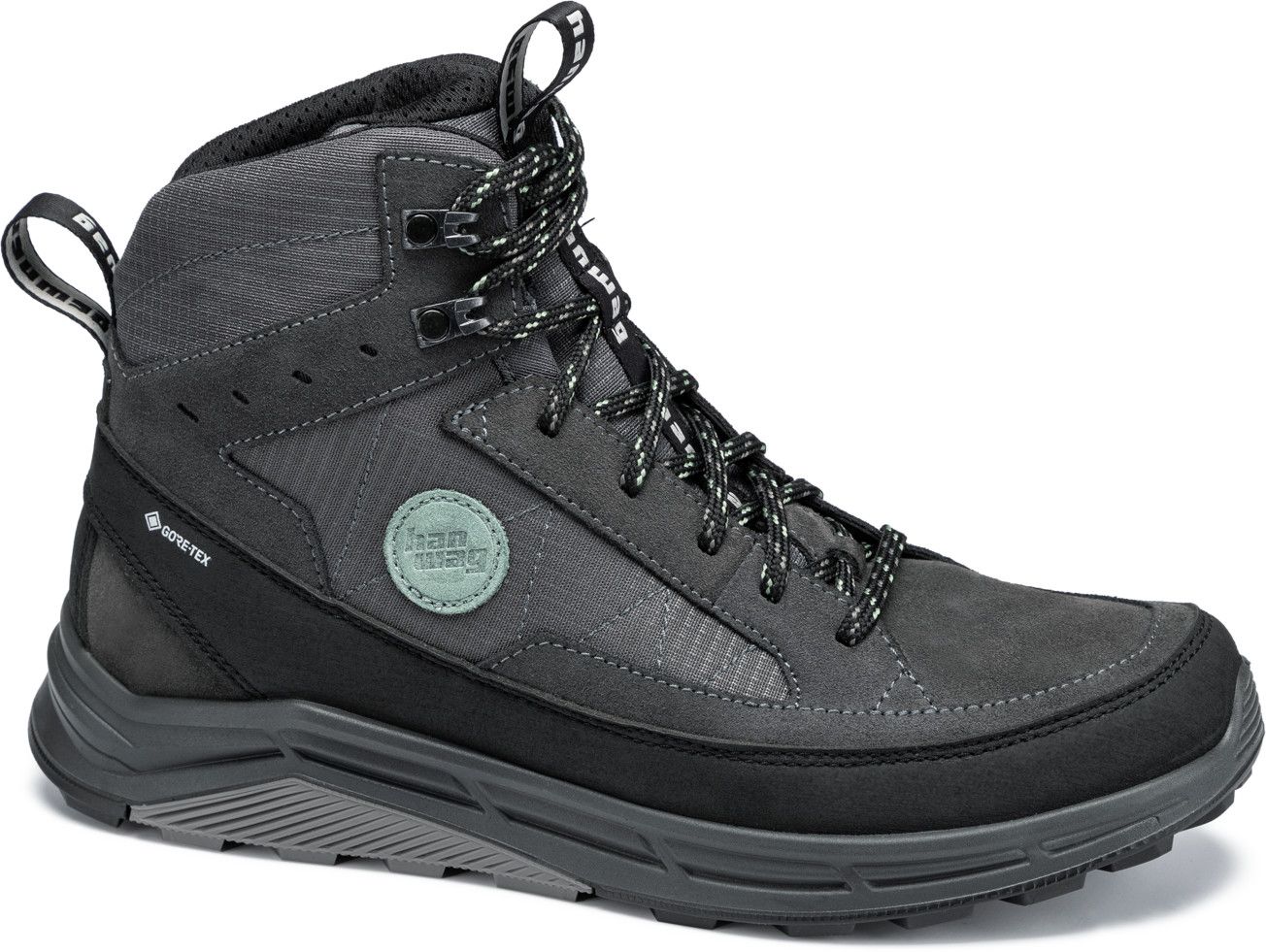 Hanwag Men's Rotpunkt Light Mid GORE-TEX Asphalt/Black
