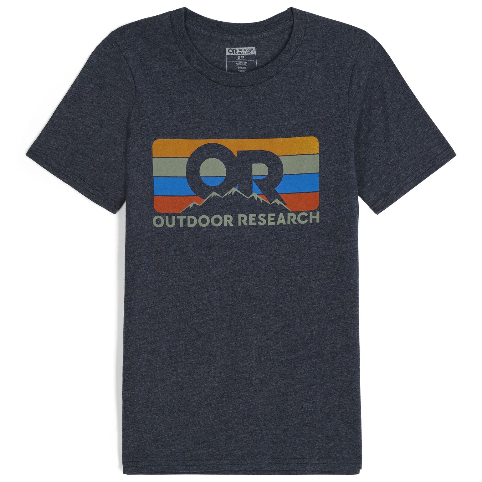 Outdoor Research Unisex OR Advocate Stripe T-Shirt Dark Navy