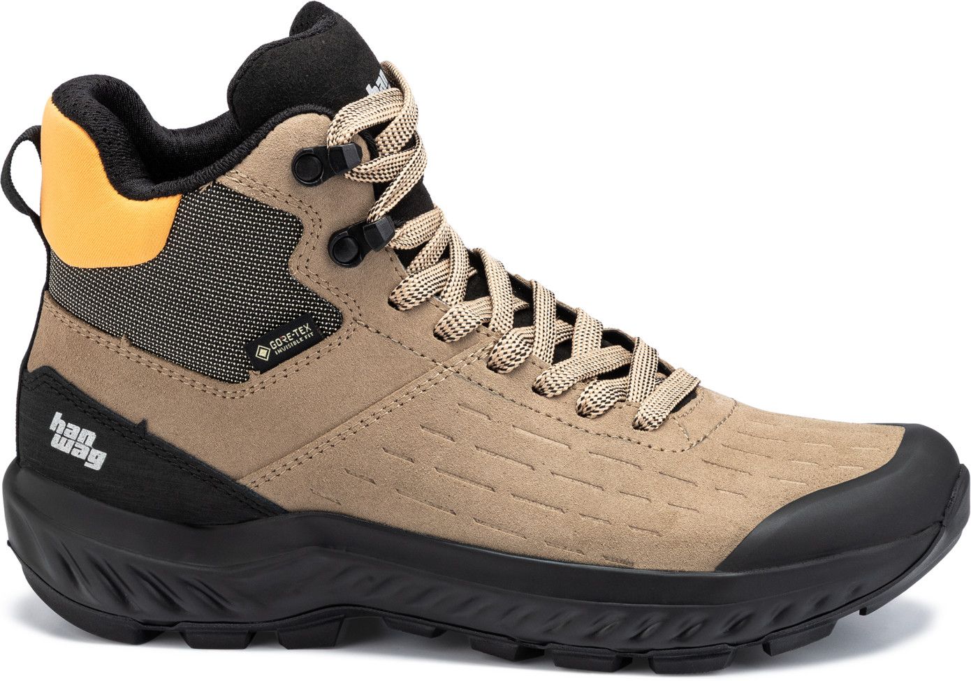 Hanwag Women's Kaduro Mid Lady Gore-Tex Lightbrown-orange