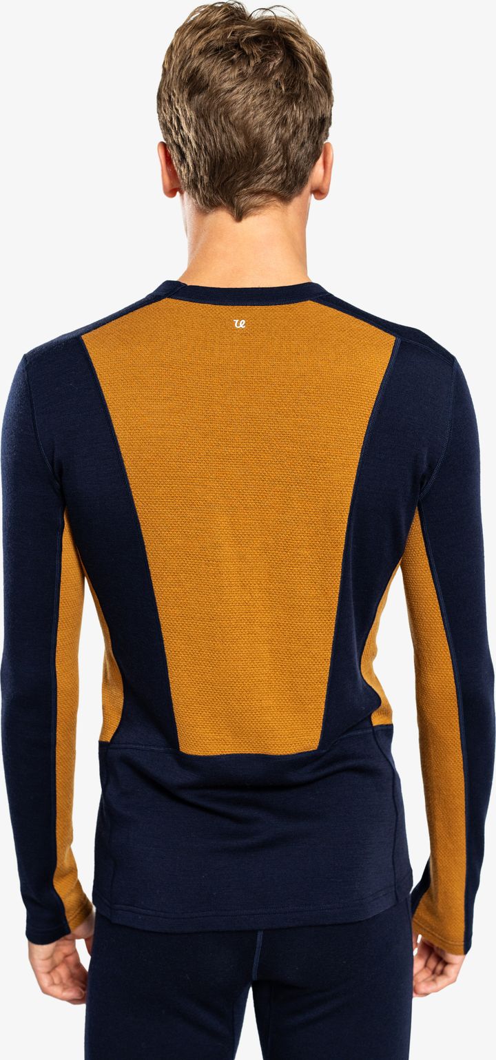 Ulvang Men's Peak Map Crew Baselayer Navy Blue/Cathay Spice Ulvang