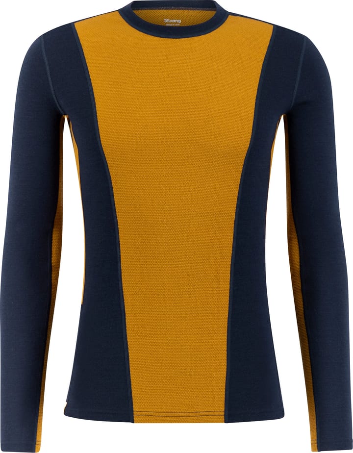 Ulvang Men's Peak Map Crew Baselayer Navy Blue/Cathay Spice Ulvang