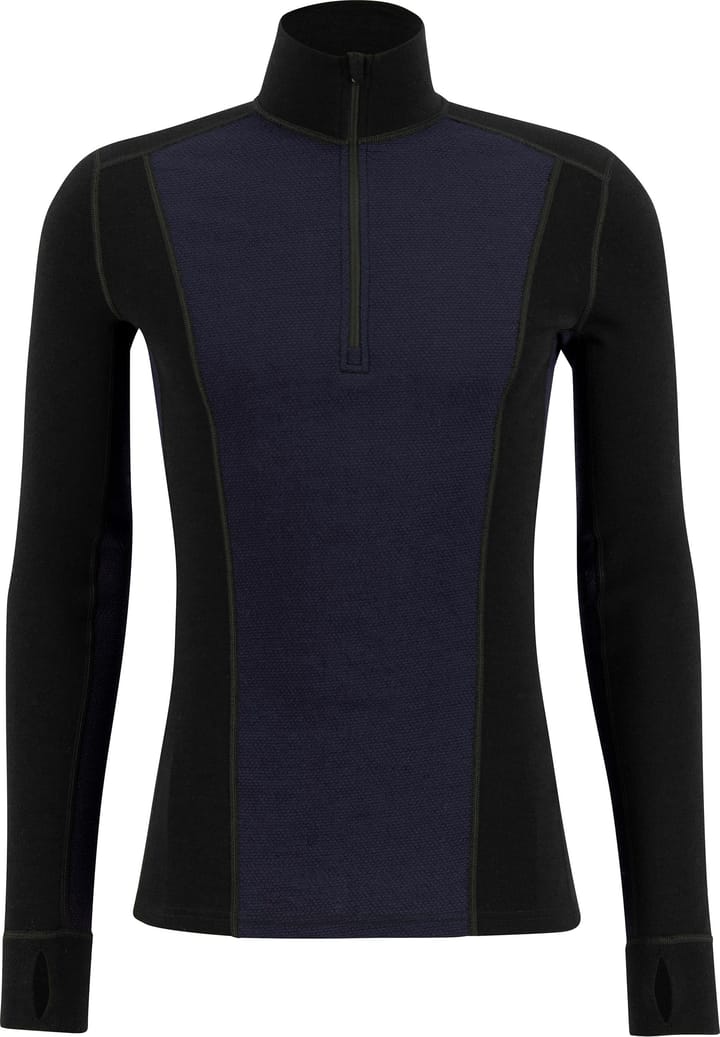 Ulvang Men's Peak Map Half Zip Baselayer Black/Navy Blue Ulvang