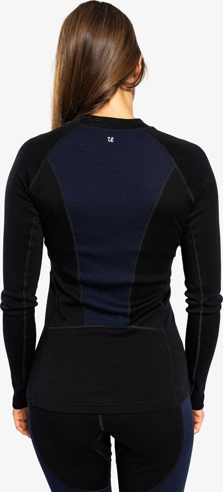 Ulvang Women's Peak Map Crew Baselayer Black/Navy Blue Ulvang