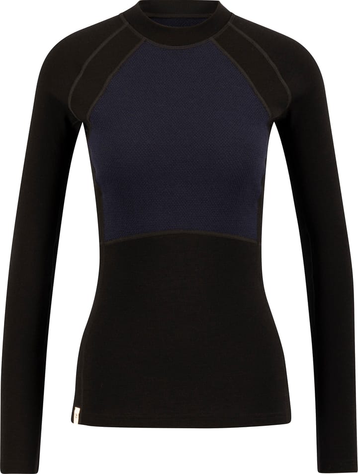 Ulvang Women's Peak Map Crew Baselayer Black/Navy Blue Ulvang