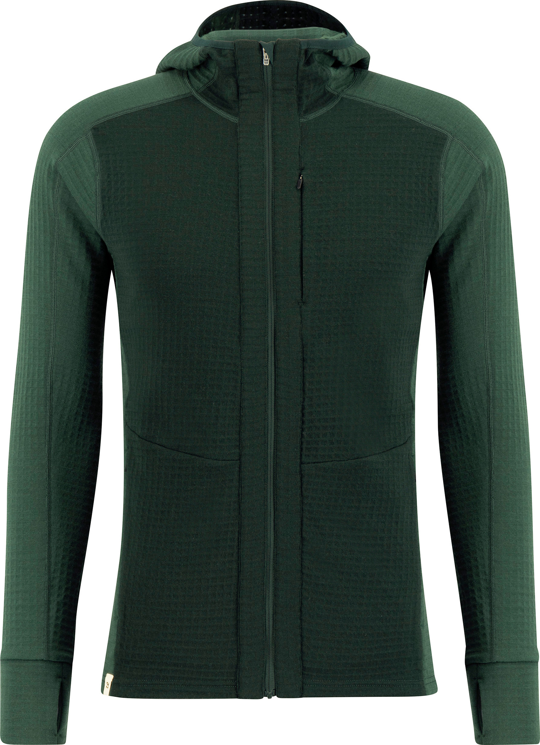 Ulvang Men's Peak Field Hooded Full Zip Midlayer Trekking Green/Beetle Green