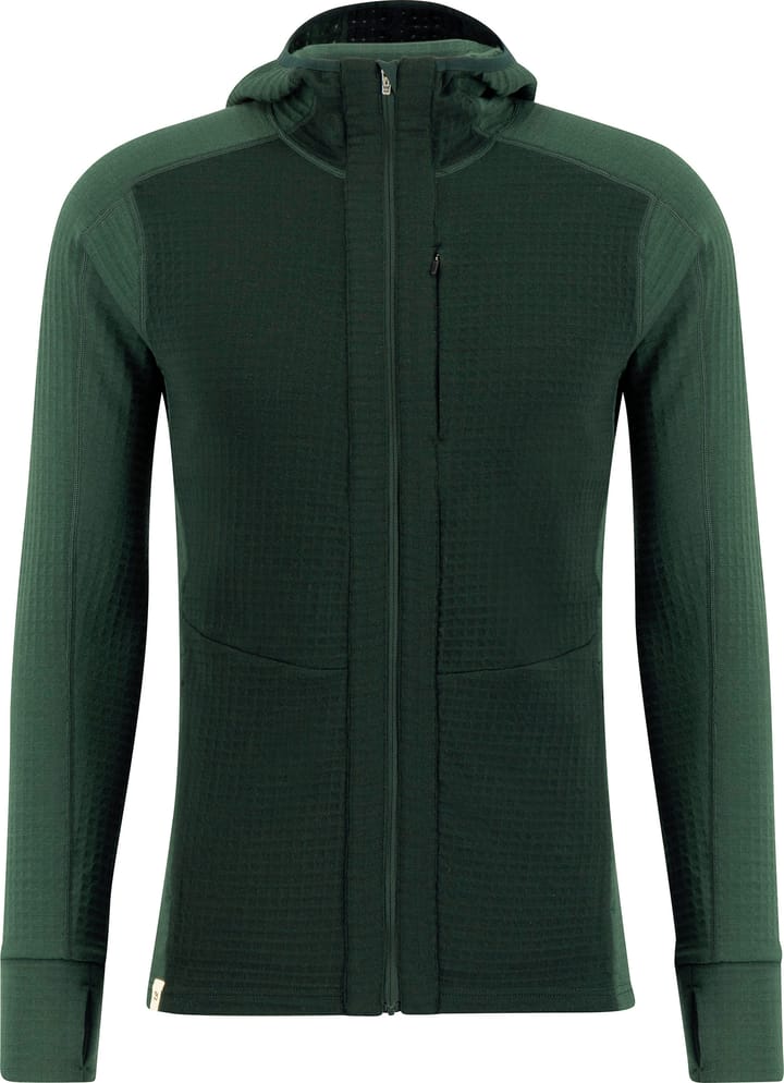 Ulvang Men's Peak Field Hooded Full Zip Midlayer Trekking Green/Beetle Green Ulvang