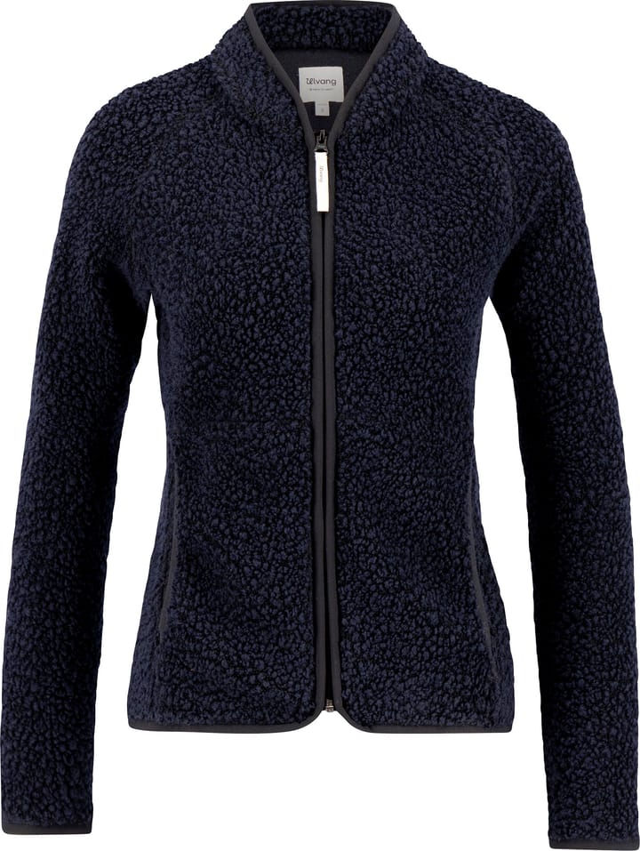Ulvang Women's Re Orbit Full Zip Wool Pile Navy Blue Ulvang