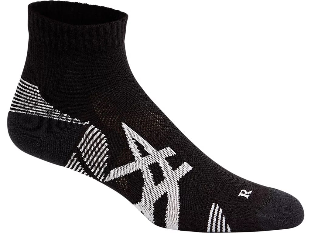 Asics 2ppk Cushion Run Quarter Sock Performance Black/Performance Black