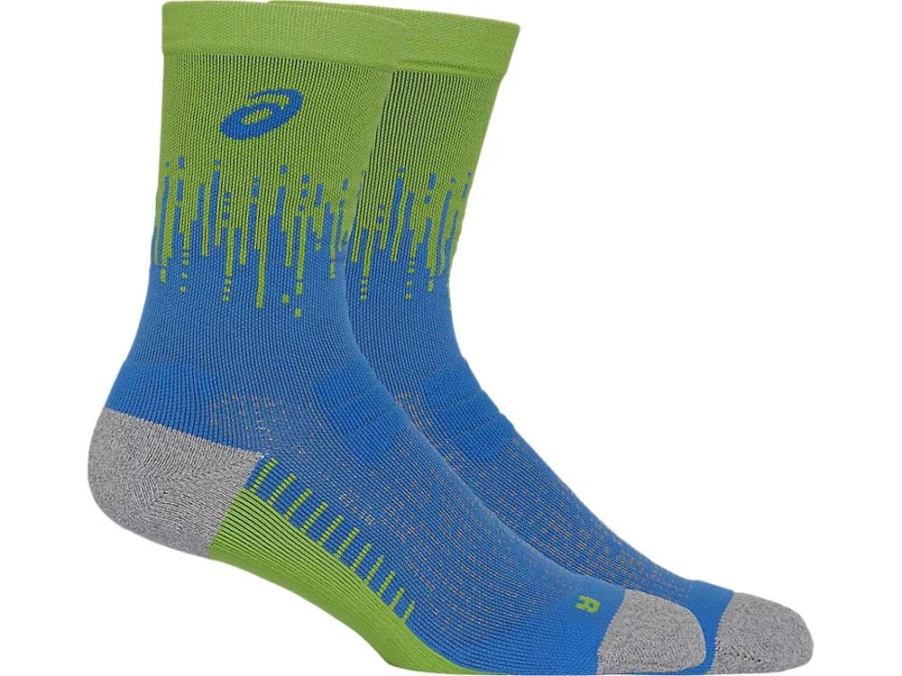 Asics Performance Run Sock Crew Waterscape/Electric Lime