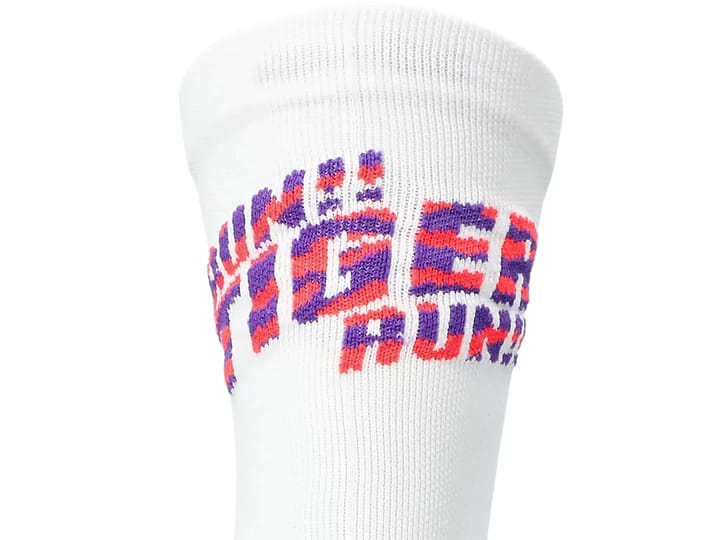 Asics Performance Run Sock Crew Brilliant White/flash Red/edo Purple Asics Asics Performance Run Sock Crew Brilliant White/flash Red/edo Purple Asics