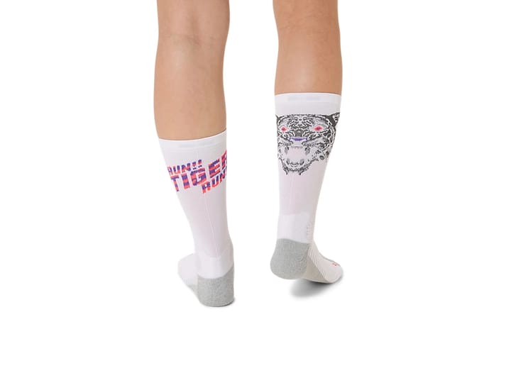 Asics Performance Run Sock Crew Brilliant White/flash Red/edo Purple Asics