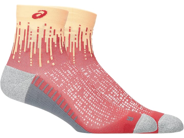 Asics Performance Run Sock Quarter Orange Glow/dark Pink Clay Asics