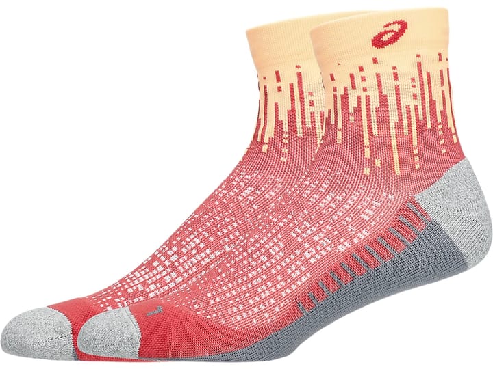Asics Performance Run Sock Quarter Orange Glow/dark Pink Clay Asics Asics Performance Run Sock Quarter Orange Glow/dark Pink Clay Asics