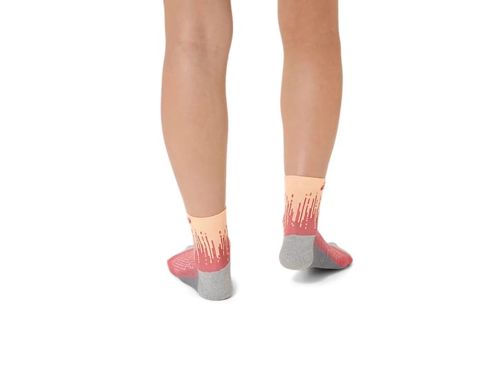 Asics Performance Run Sock Quarter Orange Glow/dark Pink Clay Asics