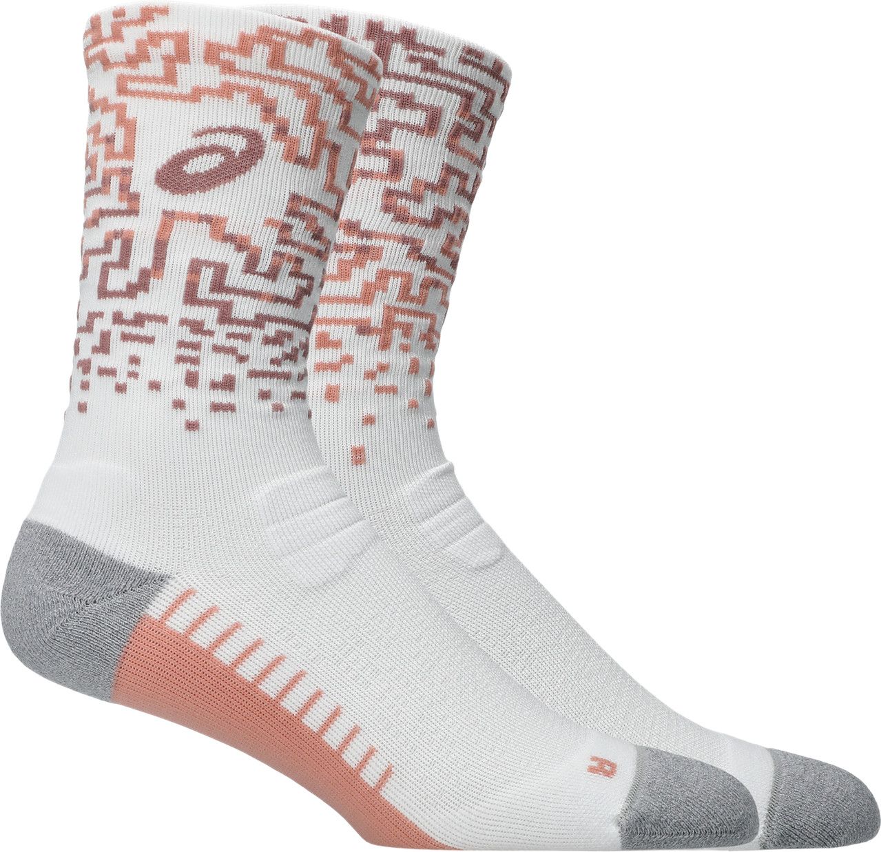 Asics Performance Run Sock Crew Brilliant White/Morganite/Pearl Pink