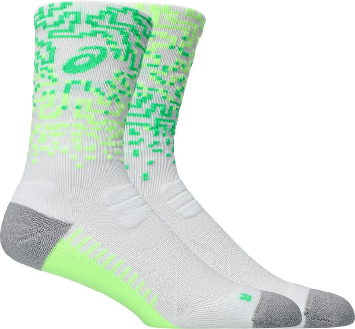 Asics Performance Run Sock Crew Brilliant White/Illum. Green/Vital Green Asics