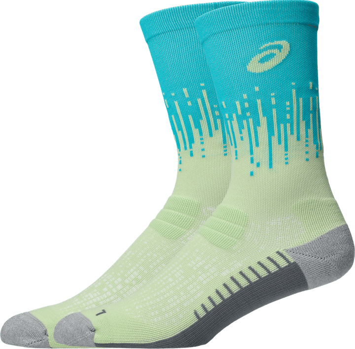 Asics Performance Run Sock Crew Illuminate Yellow/energy Aqua Asics