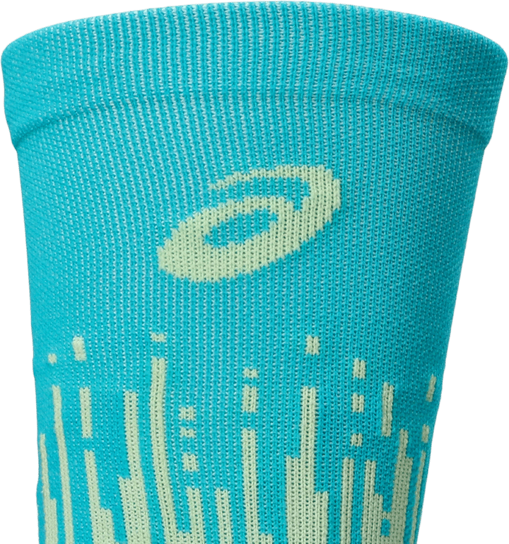 Asics Performance Run Sock Crew Illuminate Yellow/energy Aqua Asics