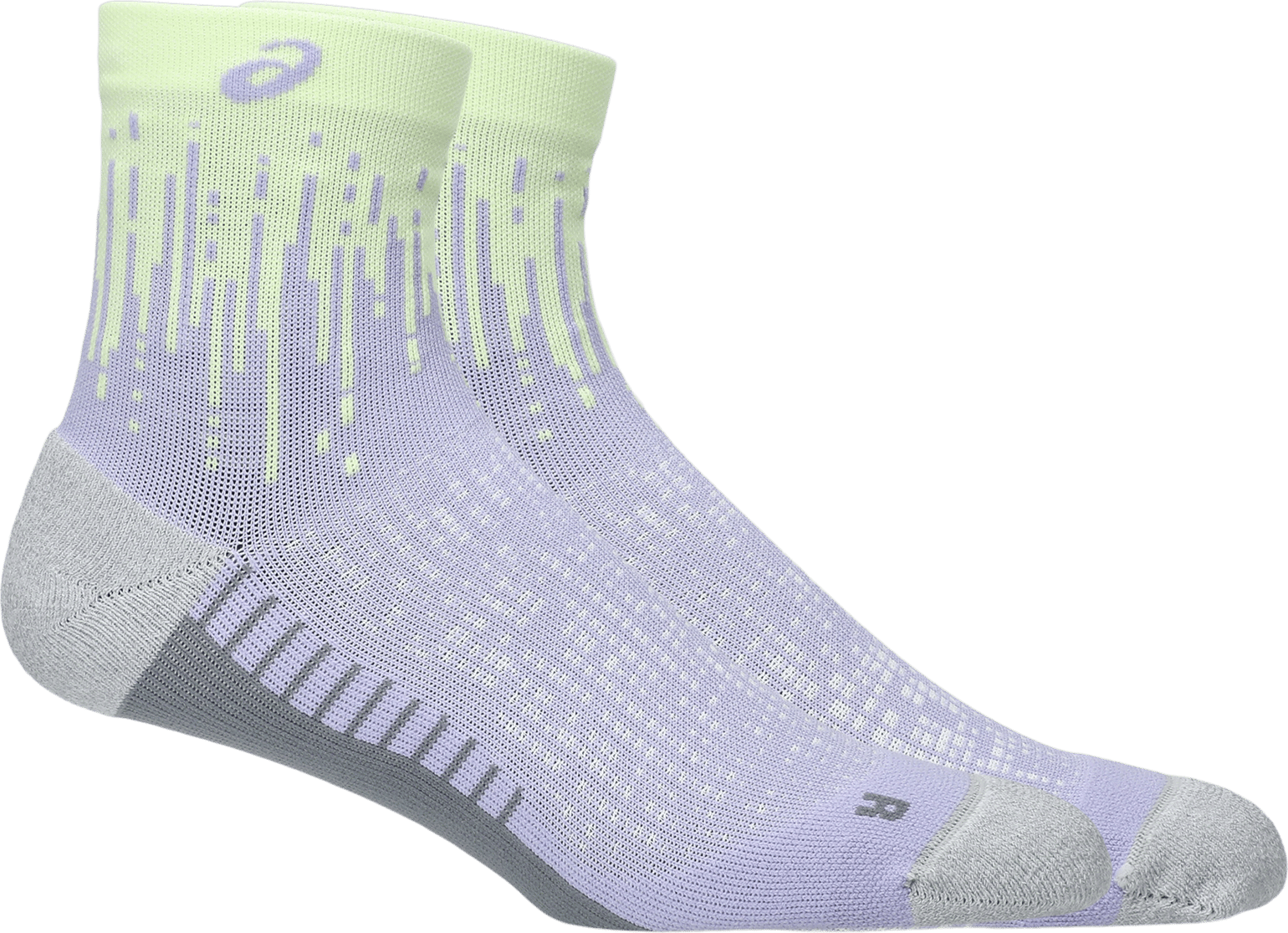 Asics Performance Run Sock Quarter Fresh Air/illuminate Yellow