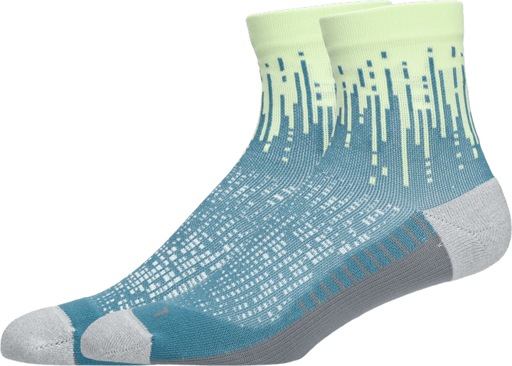 Asics Performance Run Sock Quarter Illuminate Yellow/foggy Teal Asics